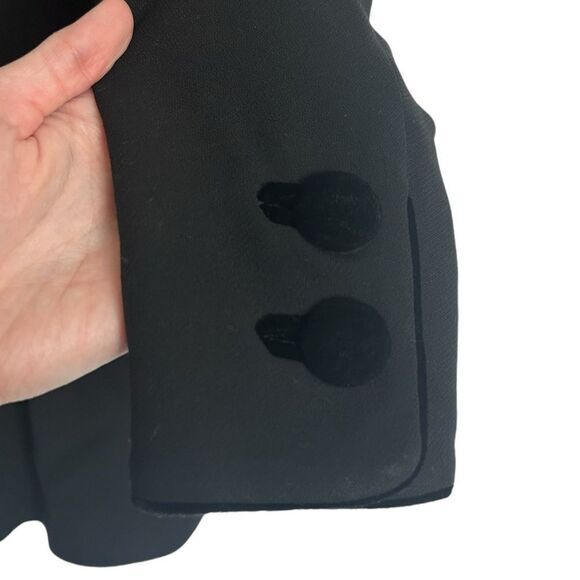 Griffith Gray For St. John‎ Black Equestrian Jacket Blazer Size 2 Made in Italy - Picture 5 of 13